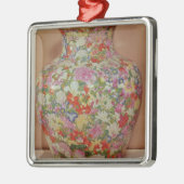 milleのフルーアのFamilleのばら色のつぼ メタルオーナメント (左)