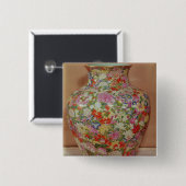 milleのフルーアのFamilleのばら色のつぼ 缶バッジ (正面&裏面)