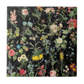 Millefleurの陶磁器の写真のタイル タイル (正面)