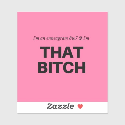 Millenneagram 8w7ステッカー シール (シート)