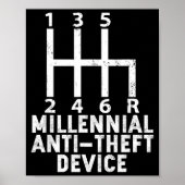 Millennial Anti Theft Device _ Funny Stick Shift  ポスター (正面)