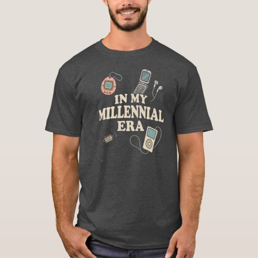 Millennial Funny Throwback Shirt 90s Party Tshirt  Tシャツ (正面)