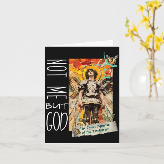 Millennial Saint The Eucharist Not Me God  カード (黄色い花)