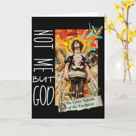 Millennial Saint The Eucharist Not Me God  カード (黄色い花)