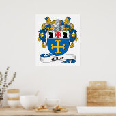 Miller Family Crest Poster ポスター (キッチン)