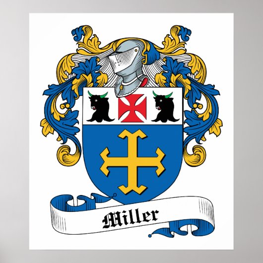 Miller Family Crest Poster ポスター (正面)