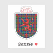 Miller Tartan Scottish Plaid Lion Rampant シール (シート)