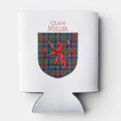 Miller Tartan Scottish Plaid Lion Rampant 缶クーラー (裏面)