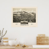 Millerton With Irondale, NYパノラママップ – 1887 ポスター (キッチン)