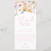 Millieフローラロングメニュー&サンキュー メニュー (裏面)