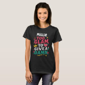 MILLIE パーソナライズ 女性 ギフト カスタム MILLIE Tシャツ (正面フル)