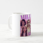 Millie Bobby Brown Aesthetic Collage Mug コーヒーマグカップ (正面左)