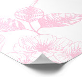 Millie | Custom Pink Teddy Bear Nursery Design  ポスター (角)