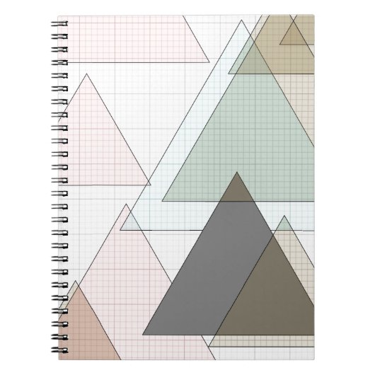 Millimeterpapier Dreiecke graph paper ノートブック (正面)