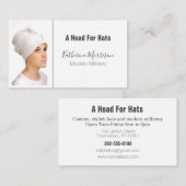 Millinery エレガント Hat Designerファッション 名刺 (正面/裏面)