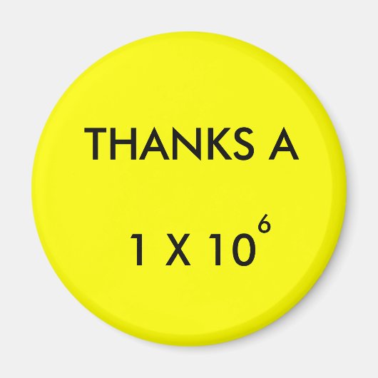 MILLION 感謝してい – マグネット (正面)