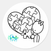 Million Piece Jigsaw ラウンドシール (正面)