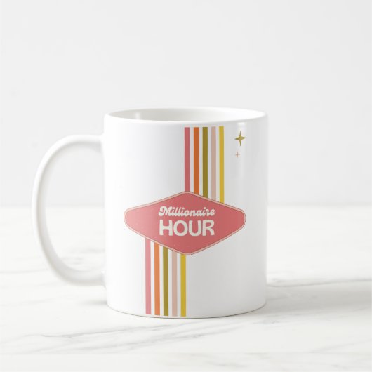 「Millionaire Hour」起業家サイドハスラー5時起床 コーヒーマグカップ (左)