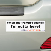 millionChristians.com Bumberのステッカー バンパーステッカー (車上)