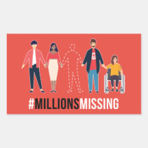 #MillionsMissin人ステッカー