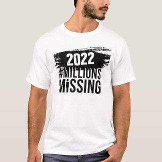 #MillionsMissing 2022ロゴ#MEActionロゴ Tシャツ