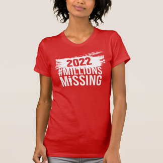 #MillionsMissing 2022女子ティー Tシャツ