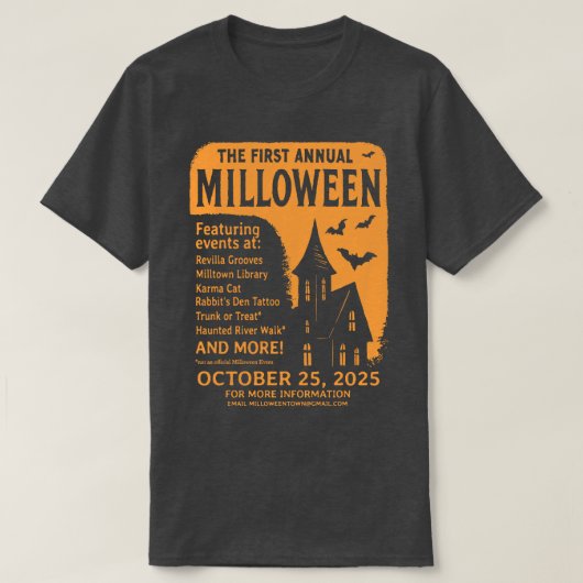 Milloween 2025 Tシャツ (デザイン正面)