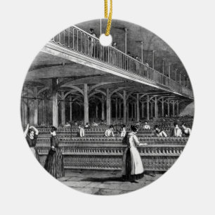 Mills -二人部屋1851年学部長(litho) セラミックオーナメント