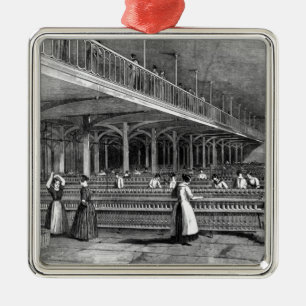 Mills -二人部屋1851年学部長(litho) メタルオーナメント