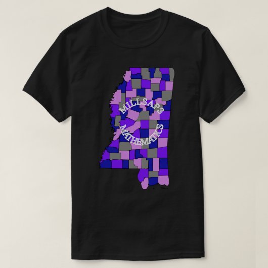 Millsaps数学マップキッズ Tシャツ (デザイン正面)
