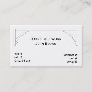 Millworkの数々のな部分のコーニスの鋳造物 名刺