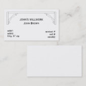 Millworkの数々のな部分のコーニスの鋳造物 名刺 (正面/裏面)