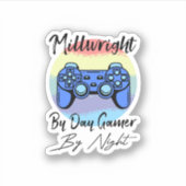 Millwright By Day Gamer By Night シール (正面)