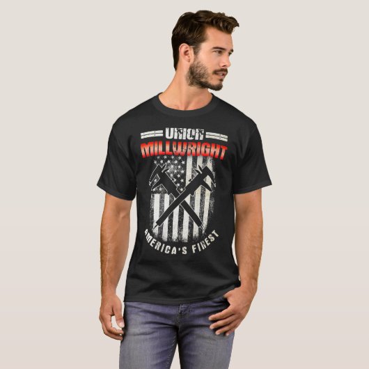 Millwright Image On Back Of Clothing _14 Tシャツ (正面フル)