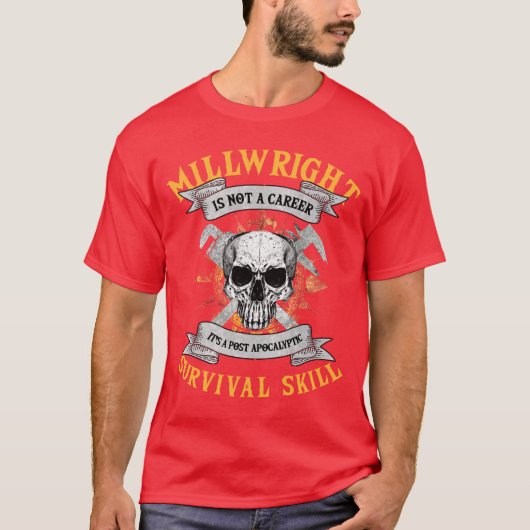 Millwright Image On Back Of Clothing boy girl funn Tシャツ (正面)