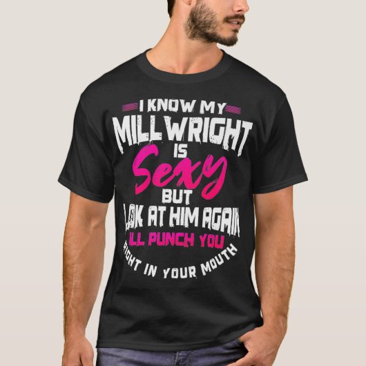 Millwright Wife Image On Back Of Clothing Premium Tシャツ (正面)
