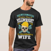 Millwright Wife Tougher Than A Millwright Premium Tシャツ (正面)