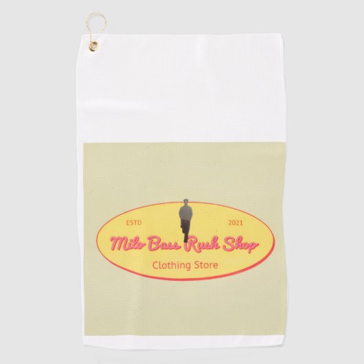 Milo Bass Rush Shop golf ball ゴルフタオル (正面)