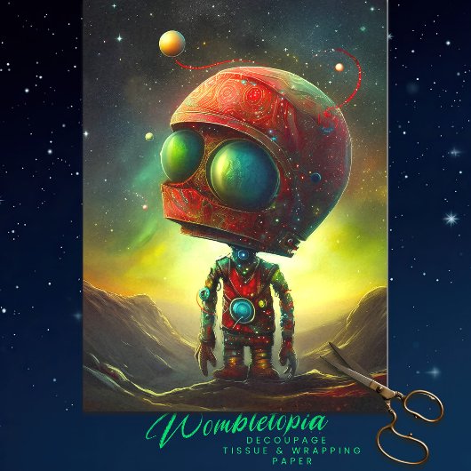 Milo the Cosmic Spaceman Explorer Decopage 薄葉紙