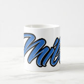 Milo Vorname Name blue Tasse Kaffeetasse コーヒーマグカップ (中央)