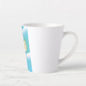 Milos,ギリシャの島の地図ポスターアート。 カフェラテマグ (右)