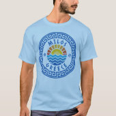 Milos Island, Greece - Light Blue Men's Tシャツ (正面)