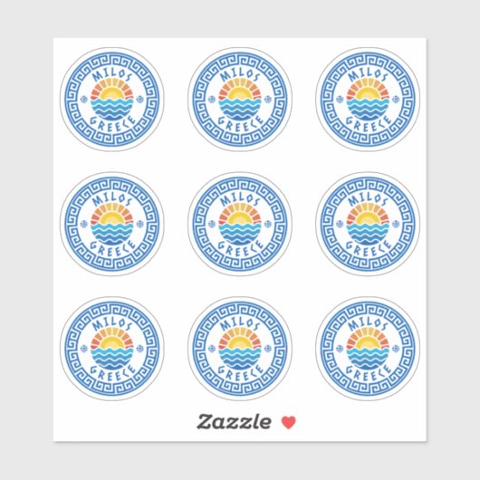 Milos Island, Greece Multiple Packシール シール (シート)