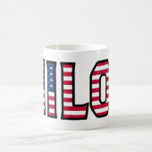 Milos Name Vorname USA styled Tasse Kaffeetasse コーヒーマグカップ (中央)