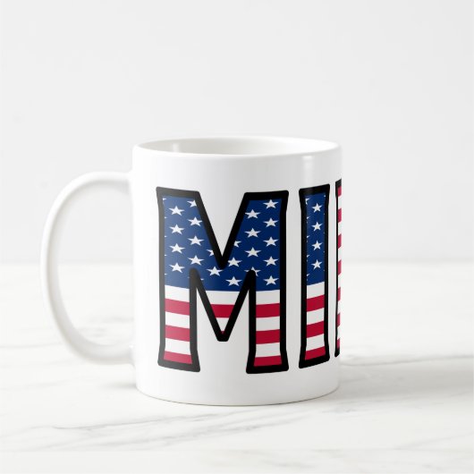 Milos Name Vorname USA styled Tasse Kaffeetasse コーヒーマグカップ (左)
