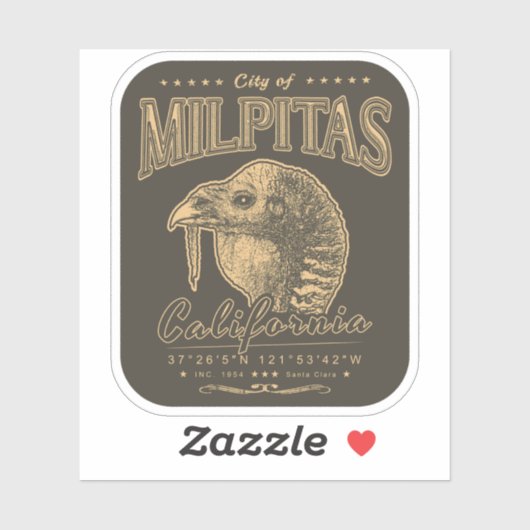 MILPITAS SANTA CLARA – シリコンバレーカリフォルニア シール (シート)