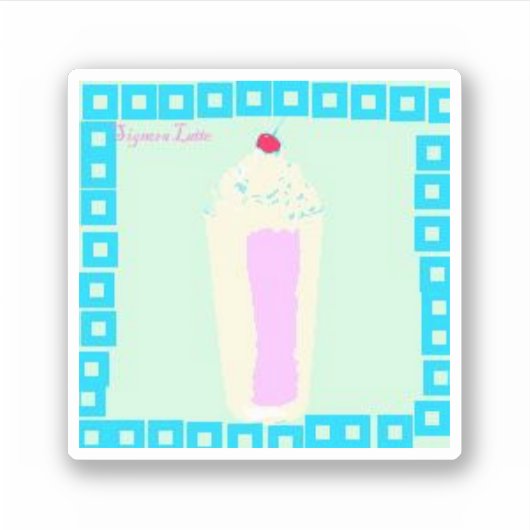 milshake Signora Latte シール (正面)