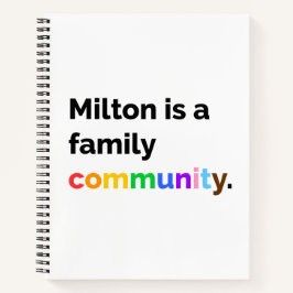 MiltonはファミリーコミュニティプライドLGBTQ+ノートブック ノートブック