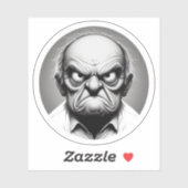 "Milton the Angry Old Man" Vinyl シール (シート)