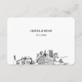 Milwaukee結婚のRSVP伝統的 Meal Options エンクロージャーカード (裏面)